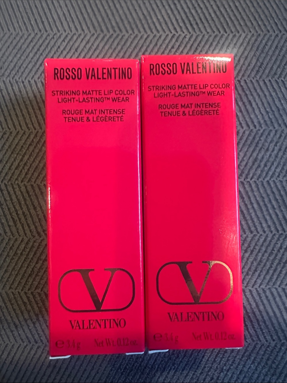 Valentino Rosso Valentino Striking Matte Lip Color  (Set of 2)